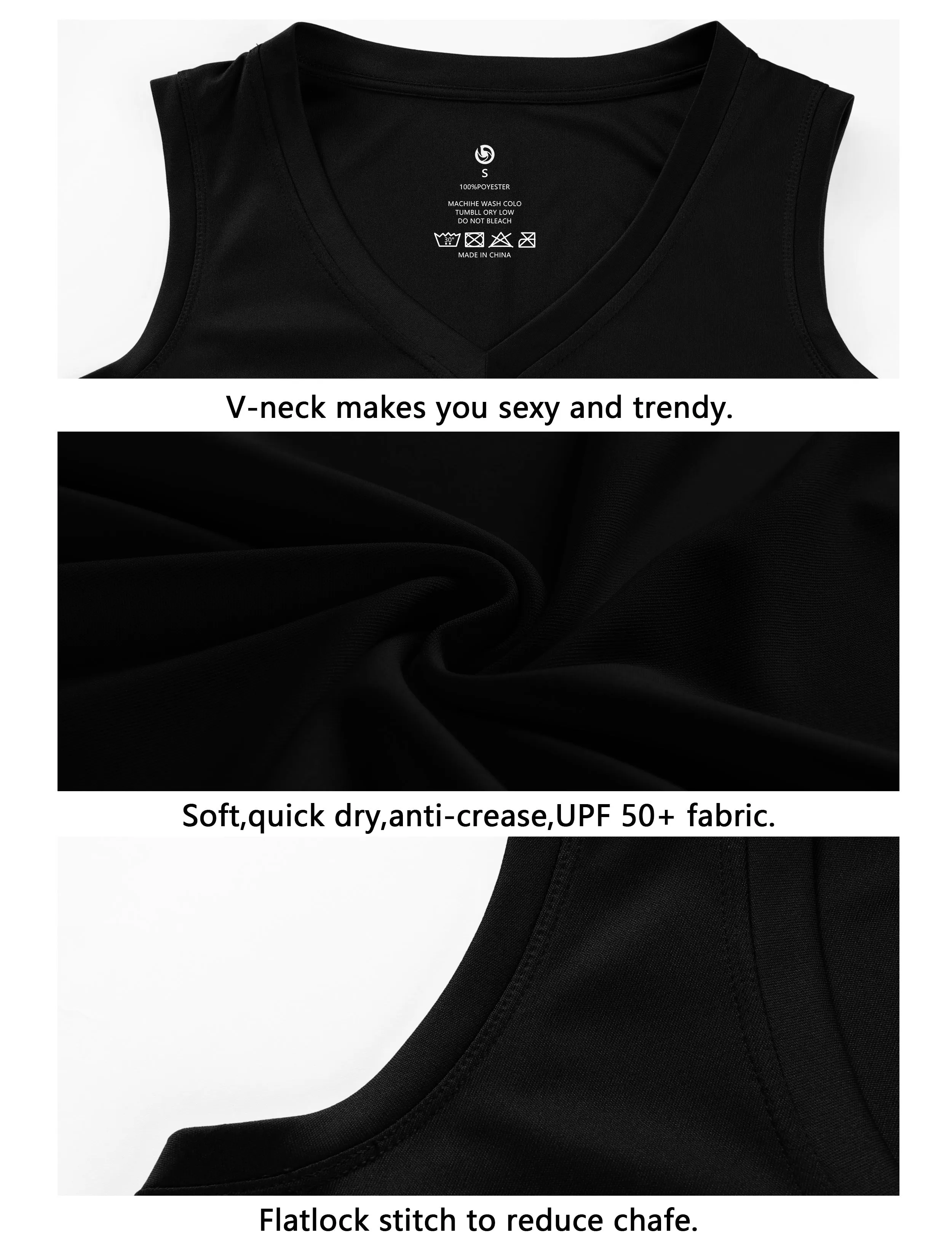 V Neck Sleeveless Athletic Shirts shadowcharcoal_Biking