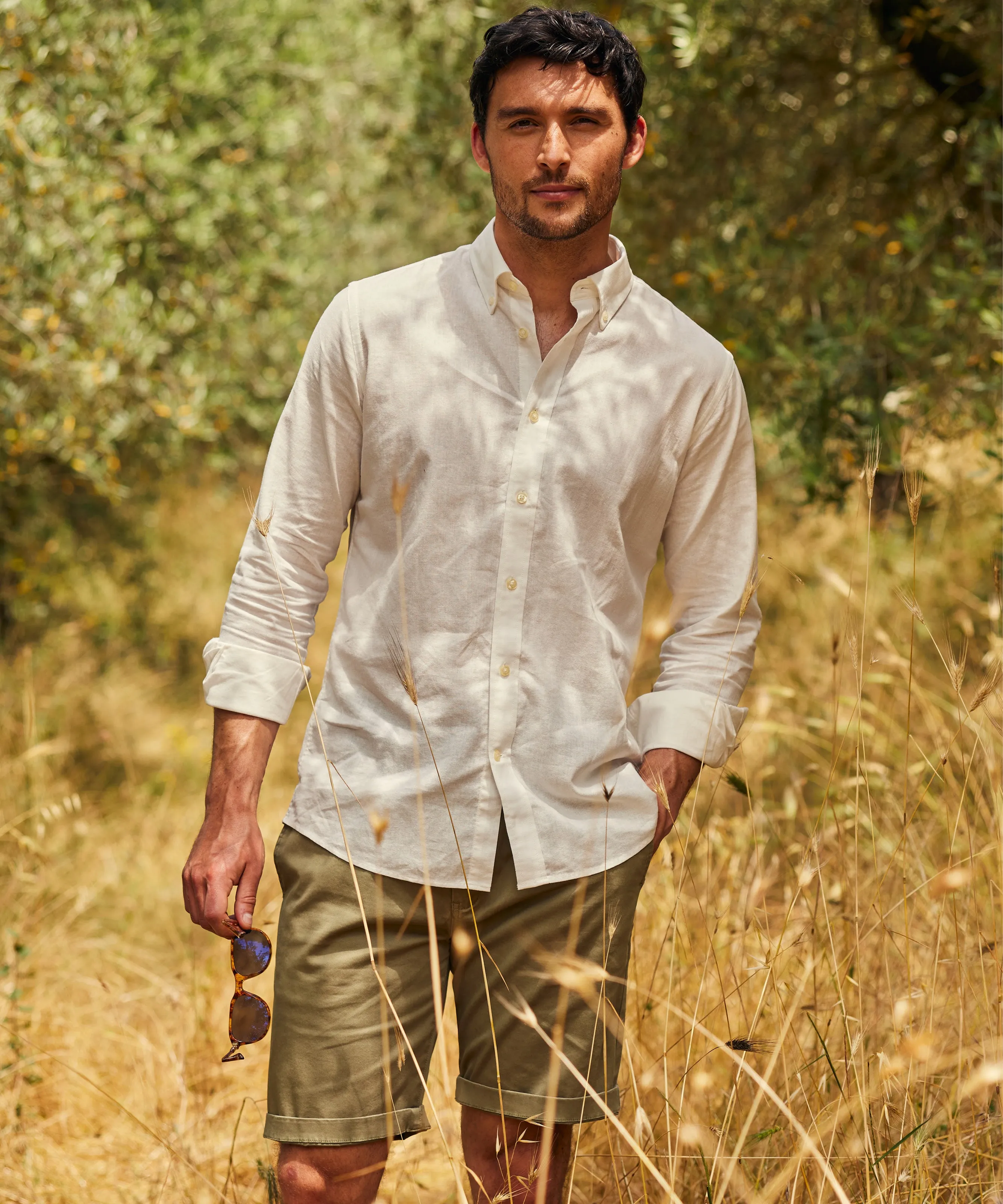 Walsingham Linen Shirt - White
