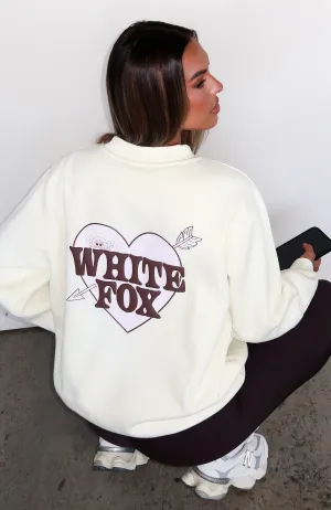 Want You For Life Oversized Sweater Cream