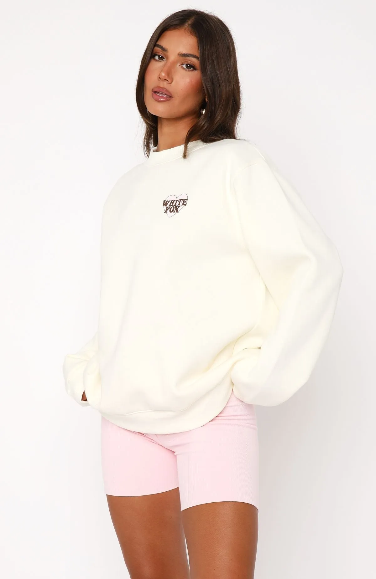 Want You For Life Oversized Sweater Cream