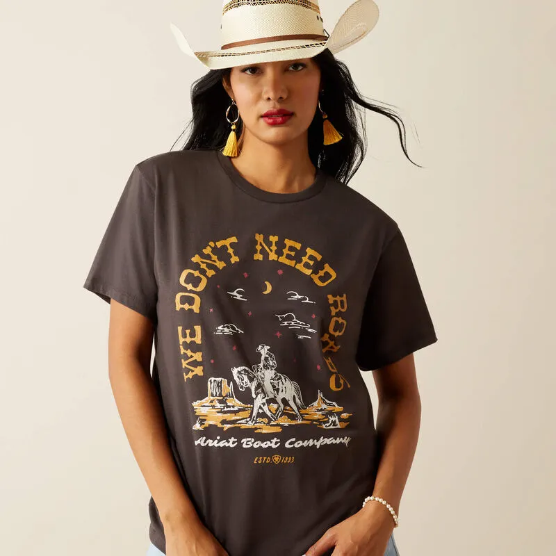 Women's Ariat No Roads Tee - Vintage Black