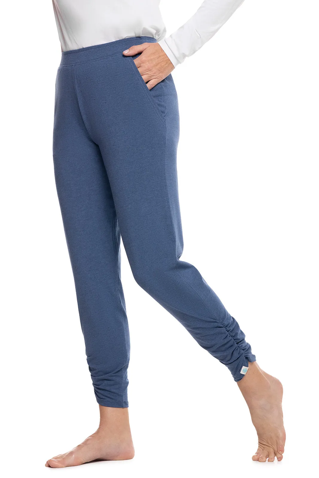 Women's Cafe Ruche Pants | Denim Blue Heather
