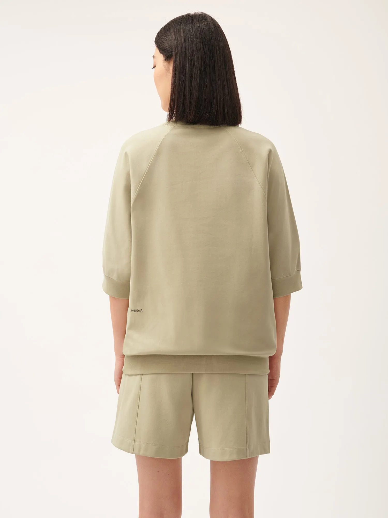 Womens DNA Double Jersey Short Sleeve Top—maitake beige