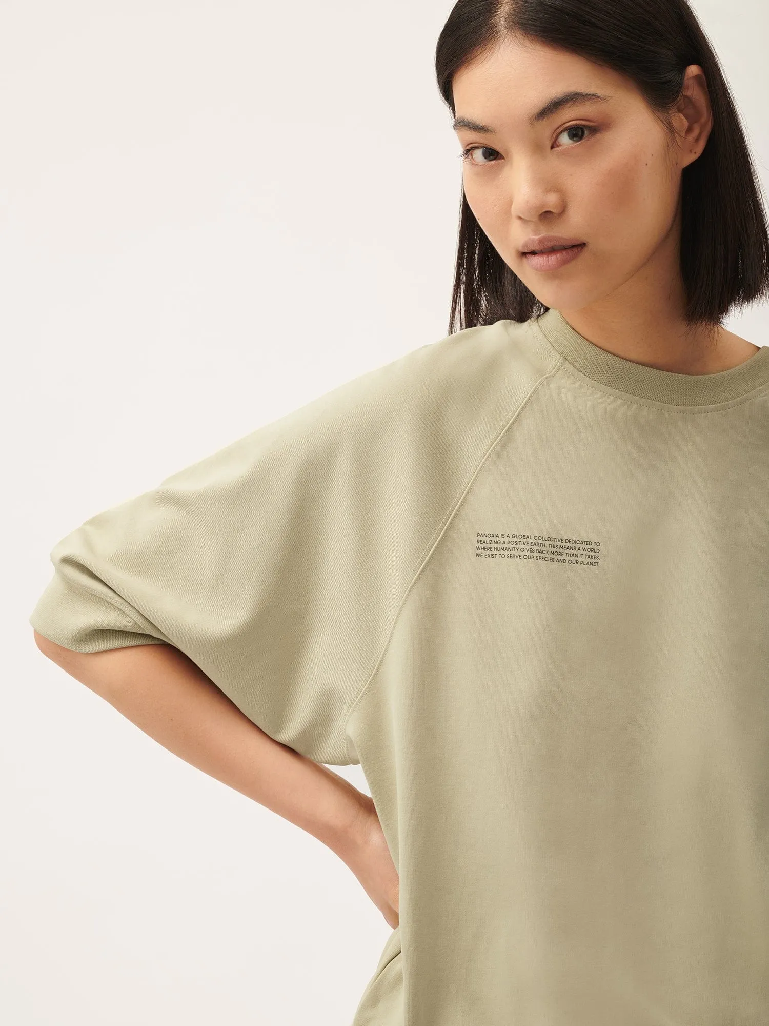 Womens DNA Double Jersey Short Sleeve Top—maitake beige