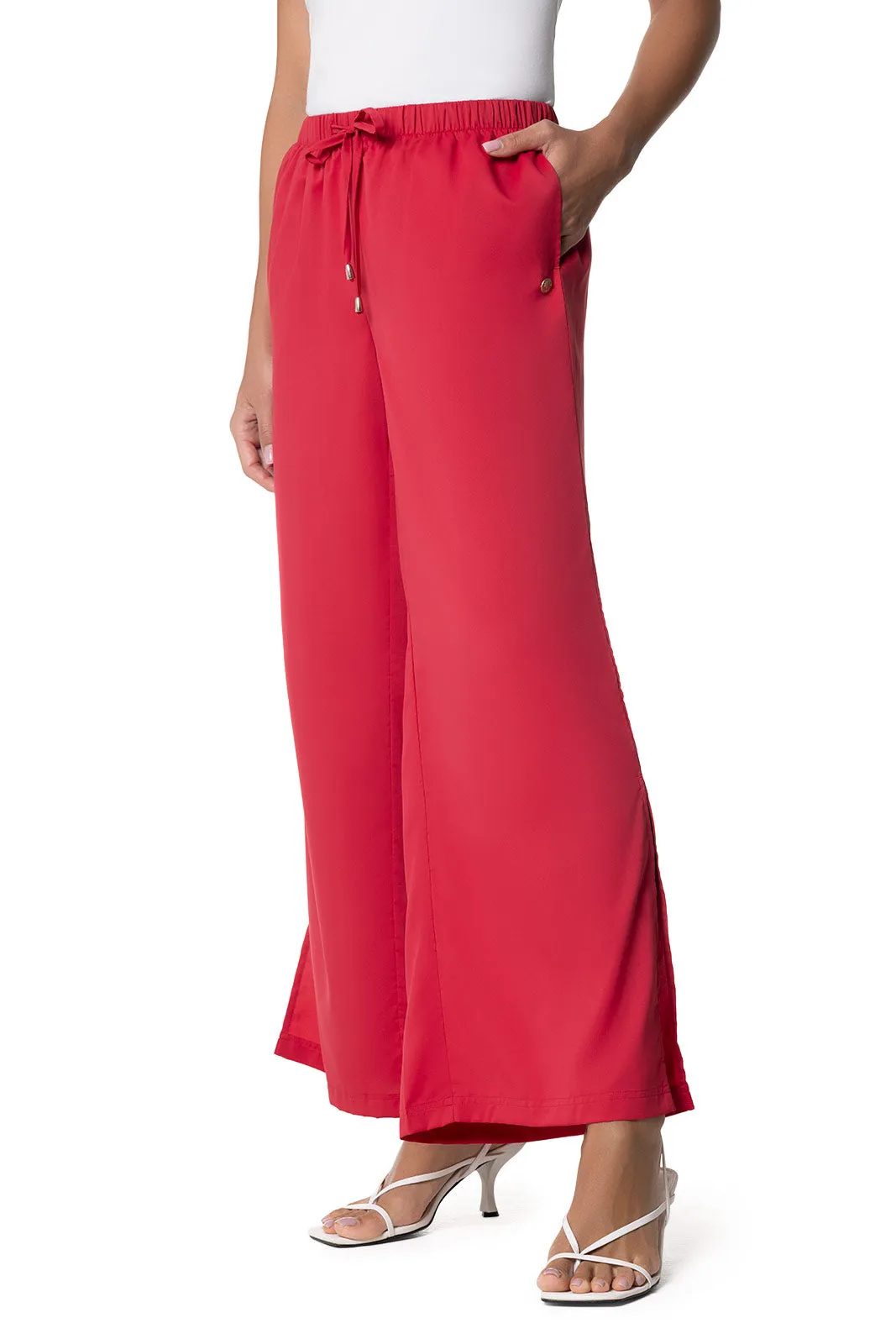 Women's Petra Wide Leg Pant | Cherry