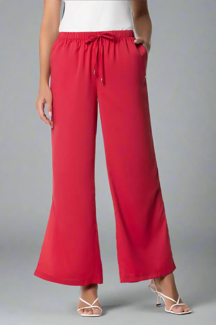Women's Petra Wide Leg Pant | Cherry