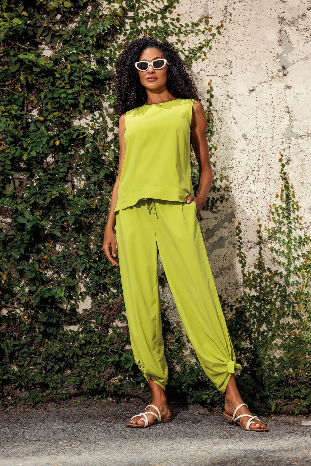 Women's Petra Wide Leg Pants | Matcha
