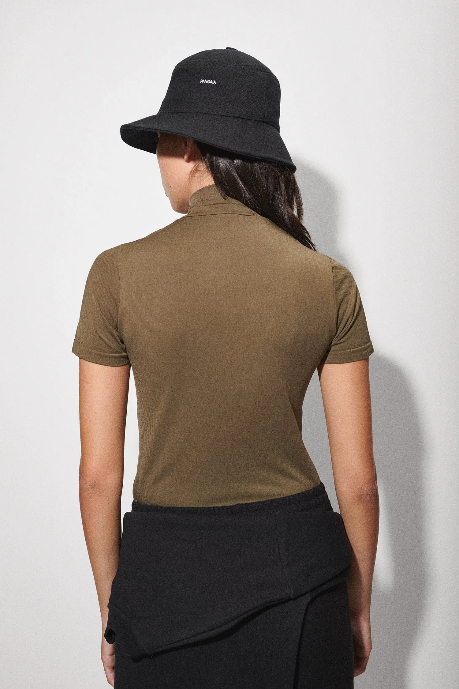 Women's Plant-Stretch Zipped Top—soil brown