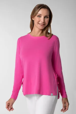 Women's Surf Side Slit Shirt | Tulip Pink