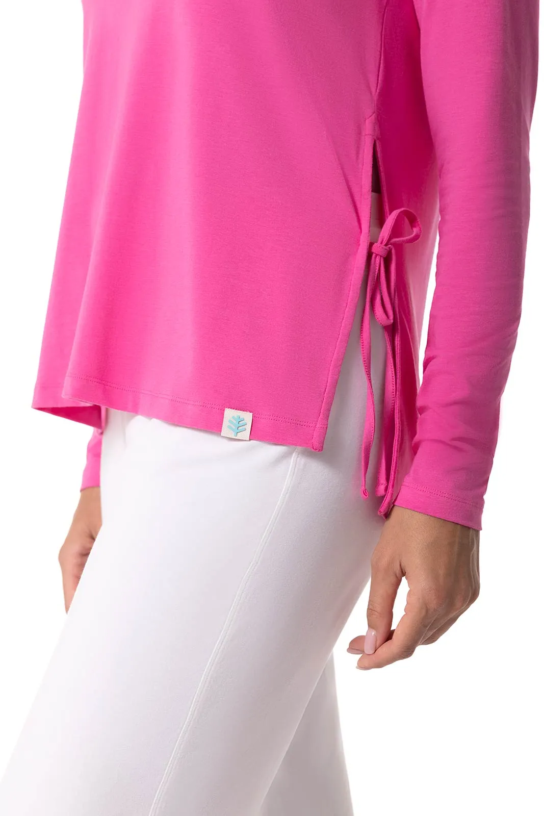 Women's Surf Side Slit Shirt | Tulip Pink
