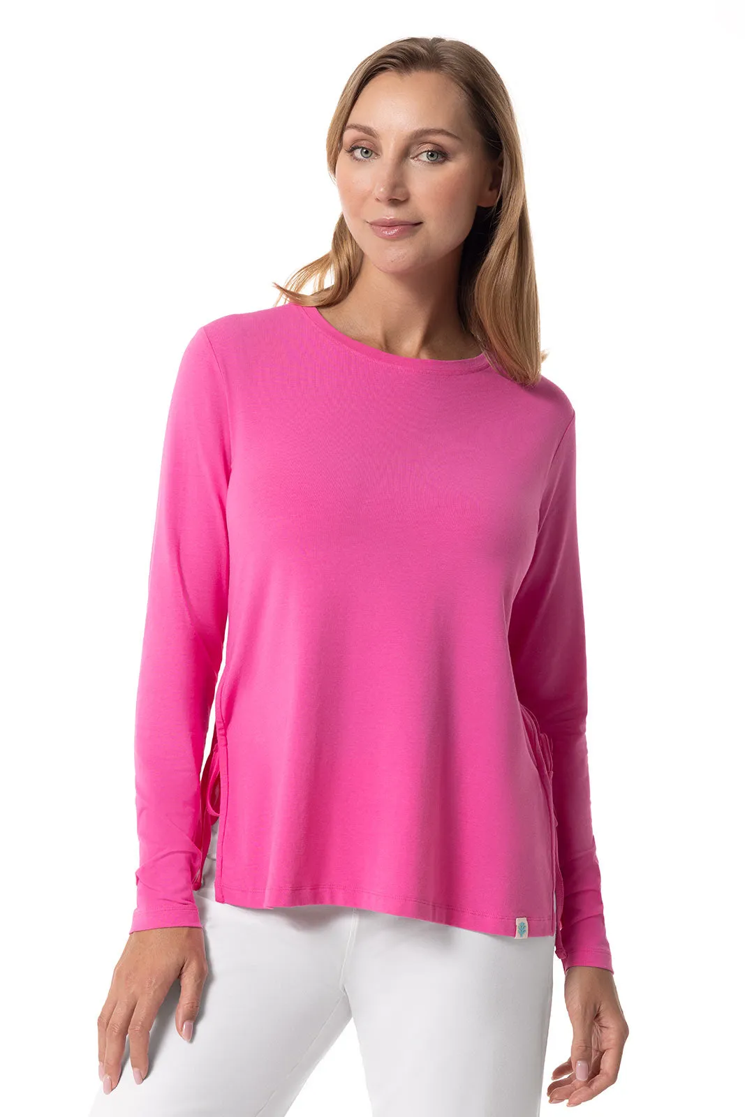 Women's Surf Side Slit Shirt | Tulip Pink